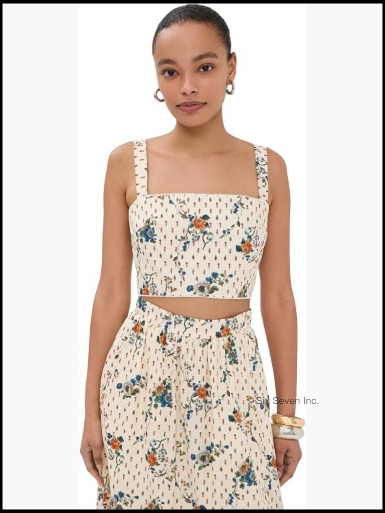 Women's Square Neck Sleeveless Tank Top With Lace Trim